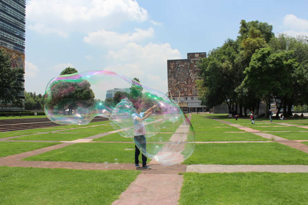 Burbujas gigantes para fiestas