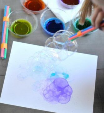 Al pintar con burbujas de jabón muchas veces creemos que es muy difícil plasmar la imagen de una burbuja o se necesita un liquido de burbujas especial o aros peor es relativamente fácil.